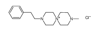 3-methyl-9-(β-phenylethyl)-3,6,9-triazaspiro[5.5]undecane chloride Structure
