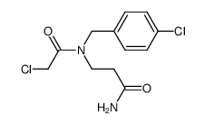 N-chloroacetyl-N-(4-chloro-benzyl)-β-alanine amide结构式