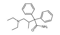 4-diethylamino-3-methyl-2,2-diphenyl-butyric acid amide结构式
