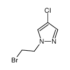 1-(2-溴乙基)-4-氯-1H-吡唑结构式