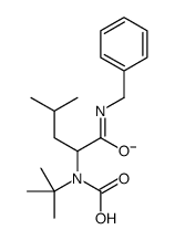 (S)-1-(苄基氨基)-4-甲基-1-氧代-2-戊基氨基甲酸叔丁酯结构式