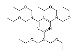 N,N,N',N',N'',N''-Hexakis(ethoxymethyl)-1,3,5-triazine-2,4,6-triamine结构式