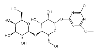 4,6-dimethoxy-1,3,5-triazin-2-yl β-D-lactoside Structure