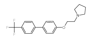 1-[2-[4-[4-(trifluoromethyl)phenyl]phenoxy]ethyl]pyrrolidine Structure