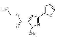 3-(2-呋喃基)-1-甲基-1H-吡唑-5-羧酸乙酯结构式