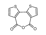 二噻吩并[3,2-c:2',3'-e]氧杂卓-4,6-二酮结构式