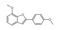 7-methoxy-2-(4-methoxyphenyl)benzofuran Structure