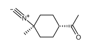1-acetyl-4-isocyano-4-methylcyclohexane结构式