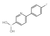 6-(4-氟苯基)吡啶-3-硼酸结构式