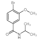 N-异丙基 4-溴-3-甲氧基苯甲酰胺结构式