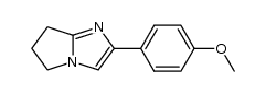 2-(4-Methoxyphenyl)-6,7-dihydro-[5H]-pyrrolo [1,2-a]imidazole结构式