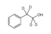 苯乙醇-D4结构式