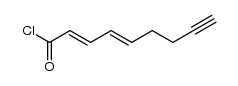 nona-2t,4t-dien-8-ynoyl chloride结构式