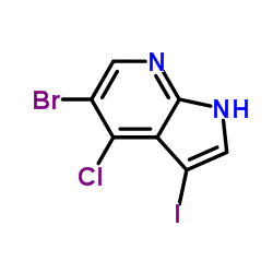 5-Bromo-4-chloro-3-iodo-1H-pyrrolo[2,3-b]pyridine Structure