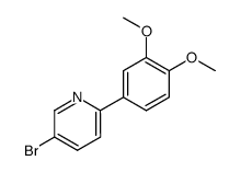 5-bromo-2-(3,4-dimethoxyphenyl)pyridine Structure