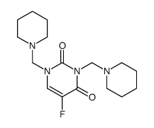 5-Methyl-1,3-bis-piperidin-1-ylmethyl-1H-pyrimidine-2,4-dione结构式