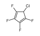 5-chloro-1,2,3,4-tetrafluorocyclopenta-1,3-diene结构式