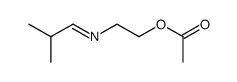 2-(isobutylideneamino)ethyl acetate Structure