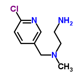 N-[(6-Chloro-3-pyridinyl)methyl]-N-methyl-1,2-ethanediamine Structure