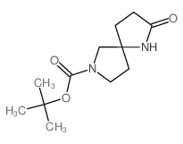 2-氧代-1,7-二氮杂螺[4.4]壬烷-7-羧酸叔丁酯结构式