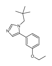 1-(2,2-dimethylpropyl)-5-(3-ethoxyphenyl)imidazole结构式
