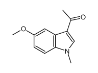 1-(5-methoxy-1-methylindol-3-yl)ethanone结构式