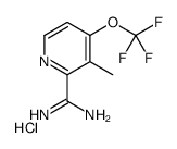 3-methyl-4-(trifluoromethoxy)pyridine-2-carboximidamide,hydrochloride Structure