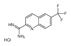 6-(trifluoromethyl)quinoline-2-carboximidamide,hydrochloride Structure