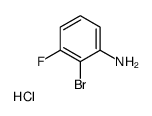 2-BROMO-3-FLUORO-PHENYLAMINE HYDROCHLORIDE Structure