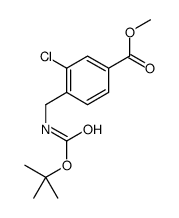methyl 3-chloro-4-[[(2-methylpropan-2-yl)oxycarbonylamino]methyl]benzoate Structure