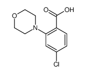 4-CHLORO-2-MORPHOLINOBENZOIC ACID Structure