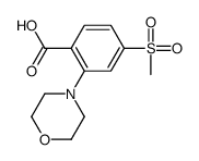 4-(Methylsulfonyl)-2-morpholinobenzoic Acid Structure