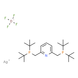 2,6-双[(二-叔-丁基膦基)甲基]吡啶银(I)四氟硼酸盐结构式