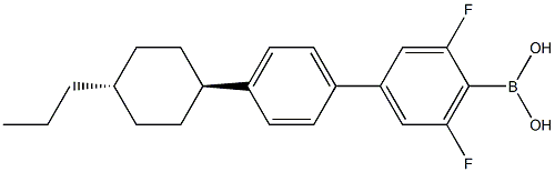 B-[3,5-Difluoro-4'-(trans-4-propylcyclohexyl)[1,1'-biphenyl]-4-yl]boronic acid Structure