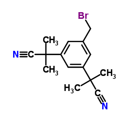3,5-Bis(2-cyanoprop-2-yl)benzyl bromide Structure