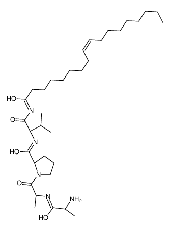 oleoylalanyl-alanyl-prolyl-valine amide Structure