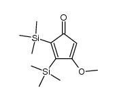 2,3-bis(trimethylsilyl)-4-methoxy-2,4-cyclopentadienone结构式