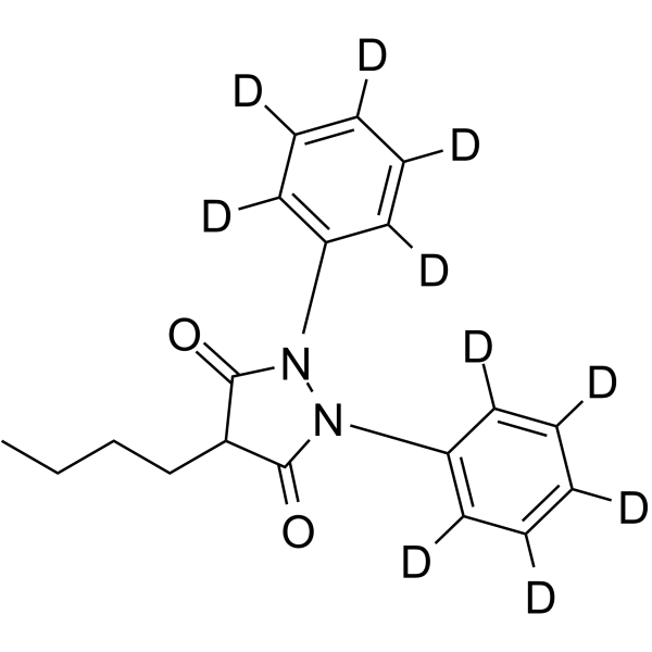 Phenylbutazone(diphenyl-d10) Structure