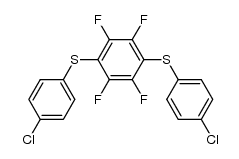 1,4-bis(4-chlorophenylthio)-2,3,5,6-tetrafluorobenzene结构式