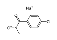 N-methyl-4-chlorobenzohydroxamic acid sodium salt Structure