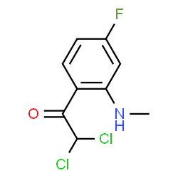 Ethanone,2,2-dichloro-1-[4-fluoro-2-(methylamino)phenyl]- structure