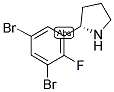 (2S)-2-(3,5-DIBROMO-2-FLUOROPHENYL)PYRROLIDINE Structure
