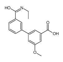 3-(乙基氨基甲酰)-5-甲氧基-[1,1-联苯]-3-羧酸结构式