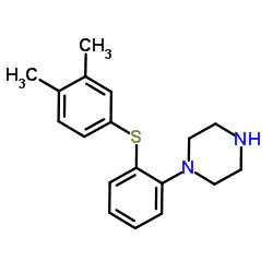 1-{2-[(3,4-Dimethylphenyl)sulfanyl]phenyl}piperazine Structure