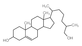 Cholest-5-ene-3,26-diol,(3b)- Structure