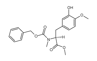 3-hydroxy-N,O-dimethyl-N-[(phenylmethoxy)carbonyl]-L-tyrosine methyl ester Structure
