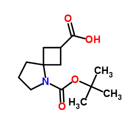 5-[(叔丁氧基)羰基] -5-氮杂螺[3.4]辛烷-2-羧酸结构式