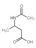 3-acetamidobutanoic acid结构式