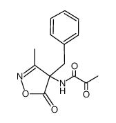 N-(4-Benzyl-3-methyl-5-oxo-4,5-dihydro-isoxazol-4-yl)-2-oxo-propionamide Structure