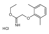 ethyl 2-(2,6-dimethylphenoxy)ethanimidate,hydrochloride结构式